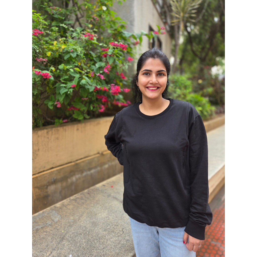 The Classic Black Nursing Sweatshirt