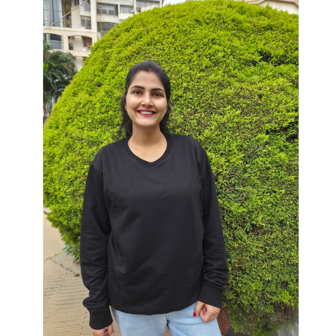 The Classic Black Nursing Sweatshirt