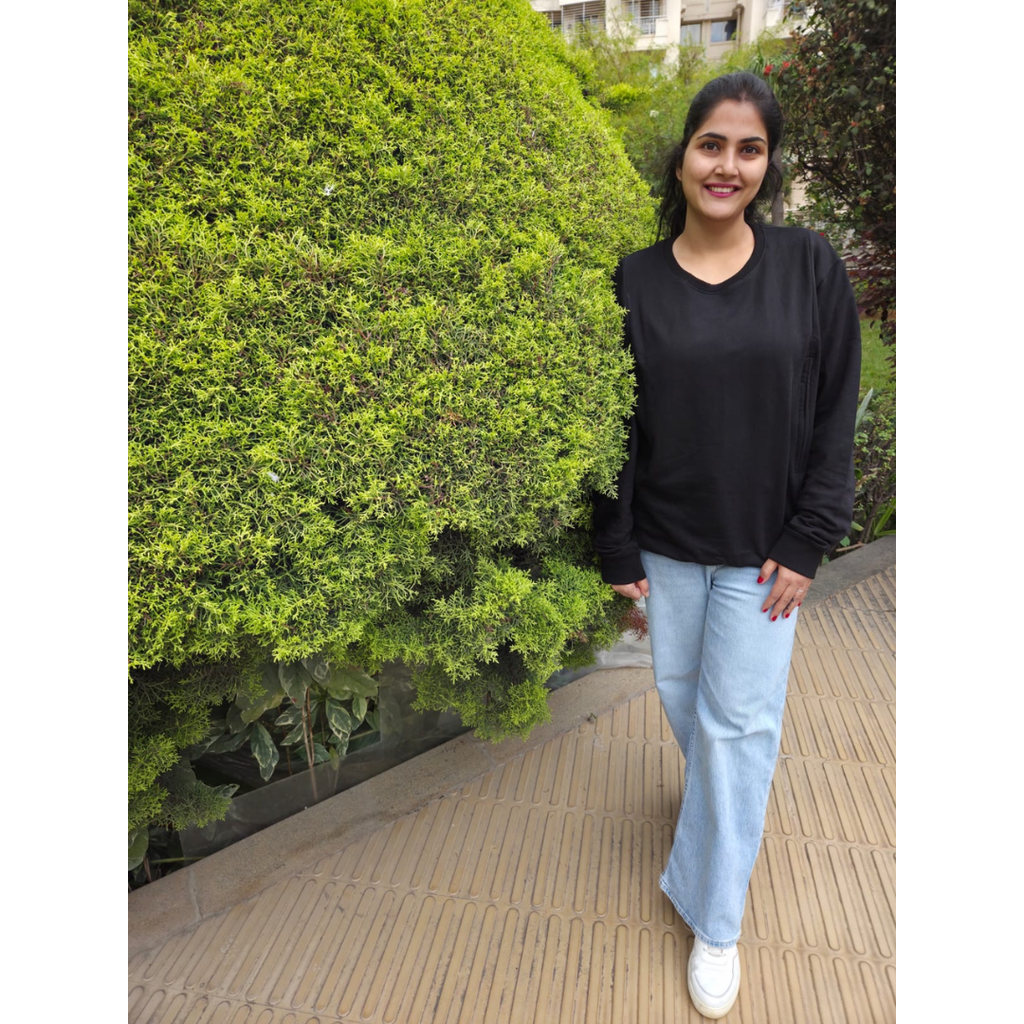 The Classic Black Nursing Sweatshirt